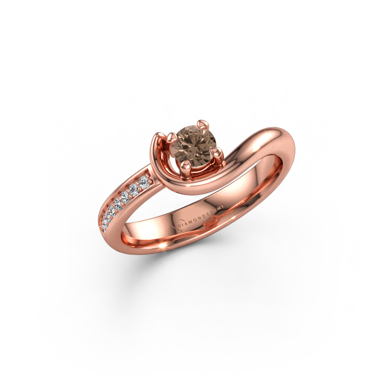 Image de Bague de fiançailles Ceylin 585 or rose Diamant brun 0.31 crt