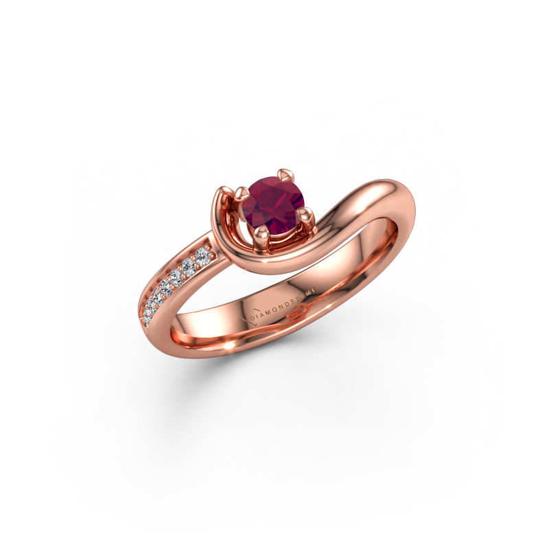 Bild av Förlovningsring Ceylin 585 roséguld Rodolit 4 mm