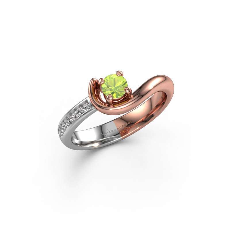 Bild von Verlobungsring Ceylin 585 Roségold Peridot 4 mm
