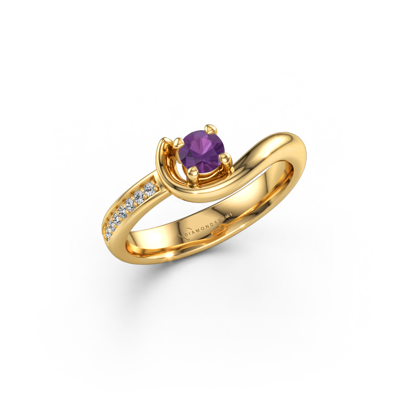 Immagine di Anello di fidanzamento Ceylin 585 oro Ametista 4 mm