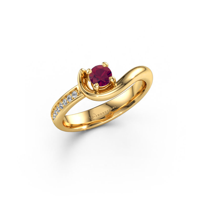 Immagine di Anello di fidanzamento Ceylin 585 oro Rodolite 4 mm