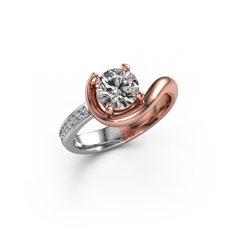 Image of Engagement ring Ceylin 585 rose gold Diamond 1.053 crt