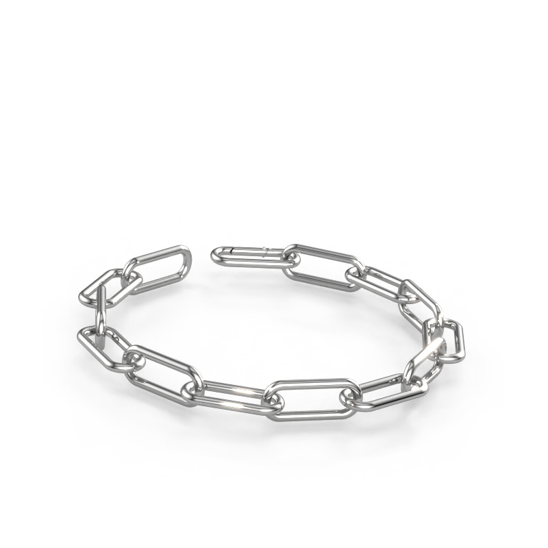 Image of Bracelet CFE rnd 10 Solid - 585 white gold