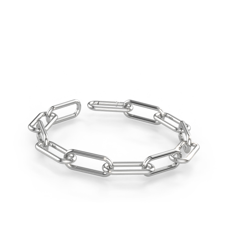 Immagine di Bracciale CFE rnd 12 Solido - 585 oro bianco