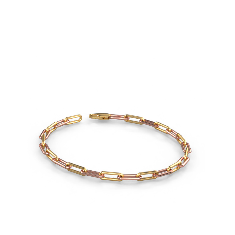 Image of Bracelet CFE rnd 4 Solid - 585 rose gold