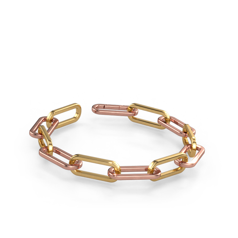 Image de Bracelet CFE sqr 12.0 Solide - 585 or rose