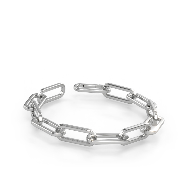 Immagine di Bracciale CFE sqr 12.0 Solido - 585 oro bianco