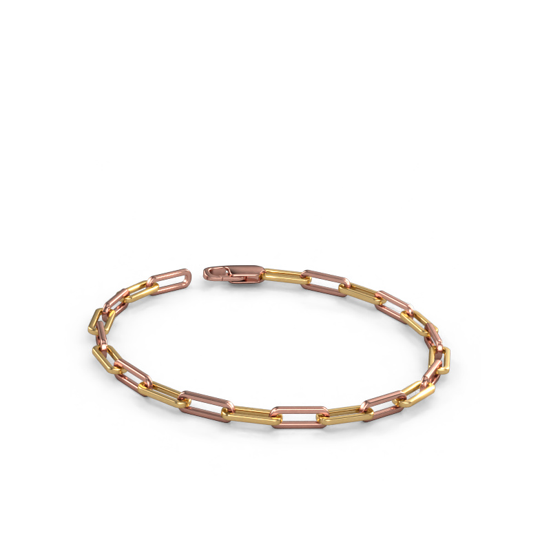 Image de Bracelet CFE sqr 4.0 Solide - 585 or rose