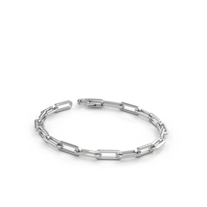 Immagine di Bracciale CFE sqr 5.0 Solido - 585 oro bianco