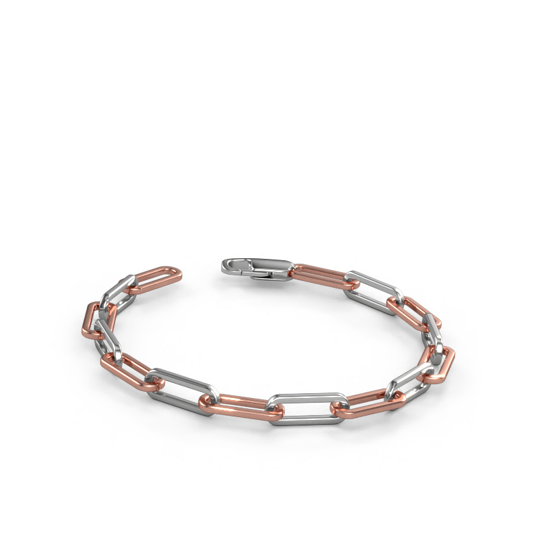 Image of Bracelet CFE sqr 6.0 Solid - 585 white gold