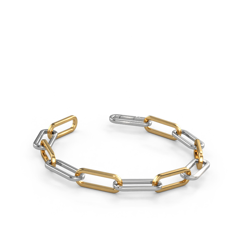 Image of Bracelet CFE sqr 8.0 Solid - 585 white gold