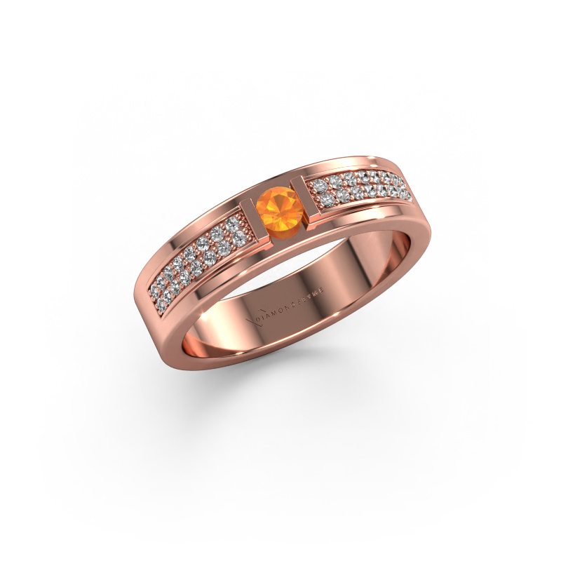 Bild von Ring Mable 585 Roségold Citrin 3 mm