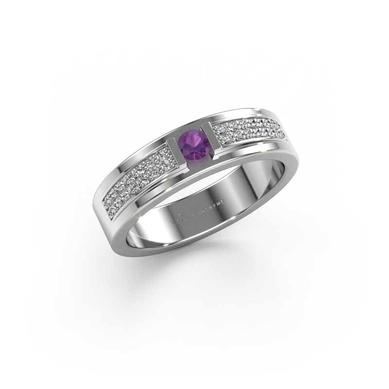 Image of Ring Mable 585 white gold Amethyst 3 mm