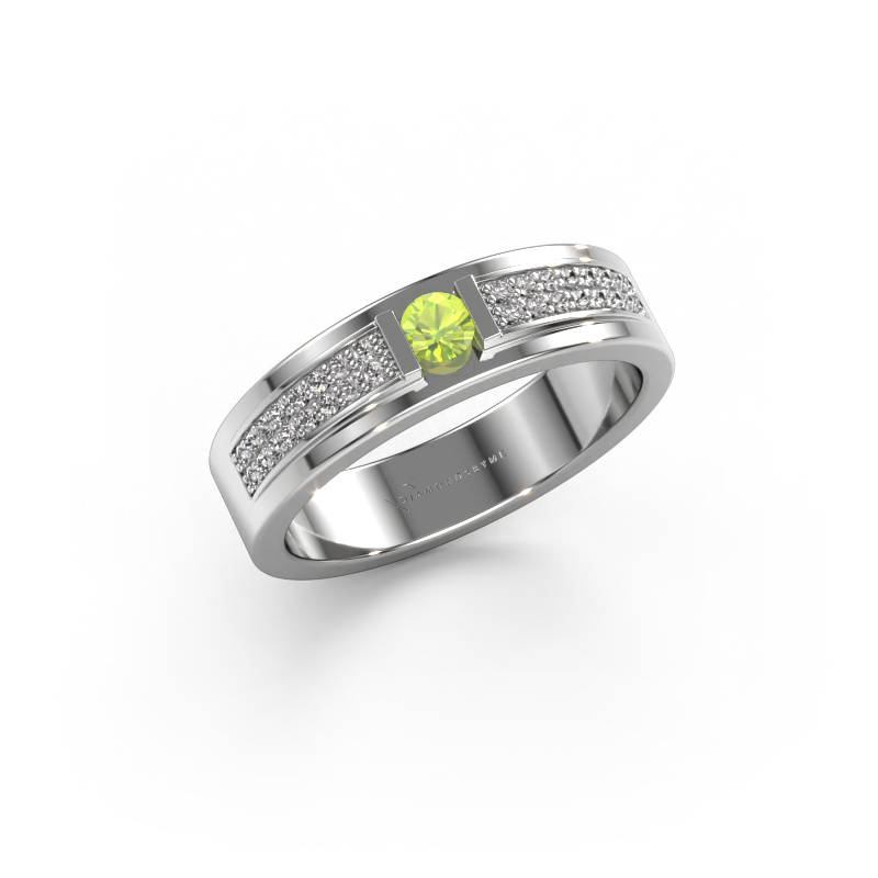 Image of Ring Mable 585 white gold Peridot 3 mm
