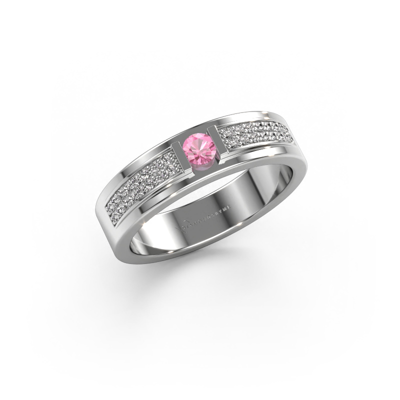 Image of Ring Mable 585 white gold Pink sapphire 3 mm