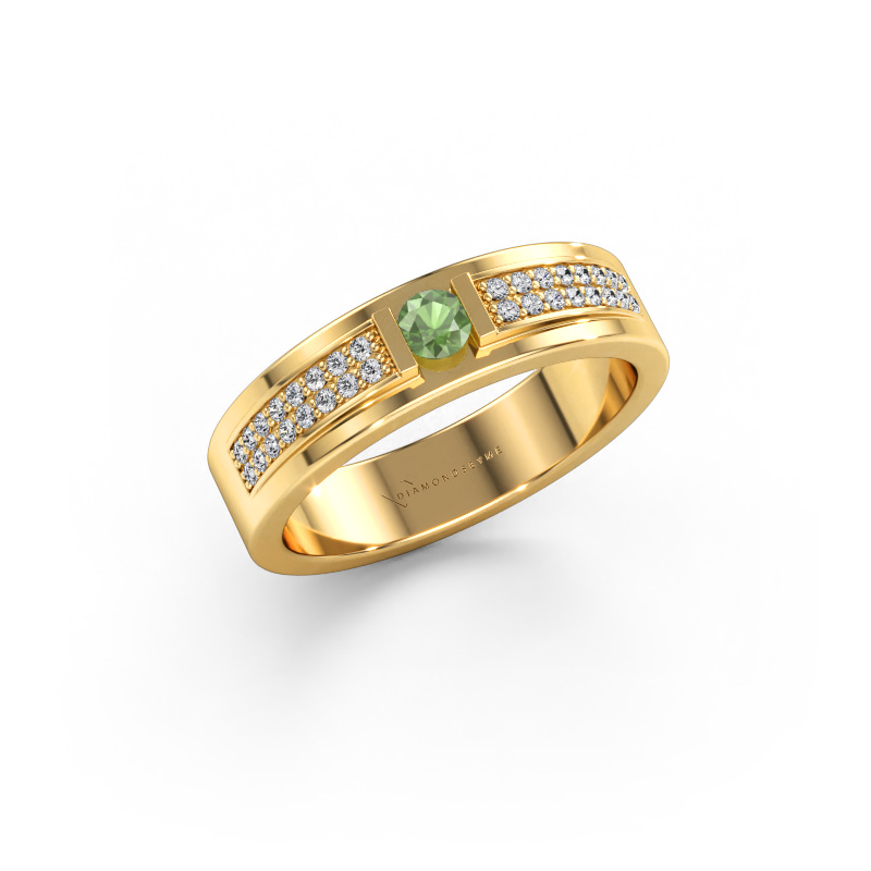 Bild von Ring Mable 585 Gold Turmalin grün 3 mm