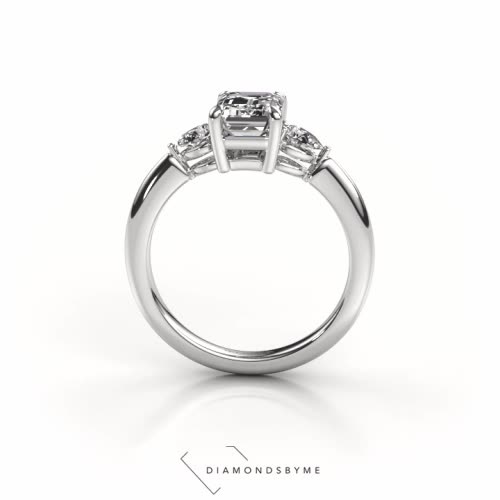 Afbeelding van Verlovingsring Chanou EME 585 witgoud Zwarte diamant 2.22 crt