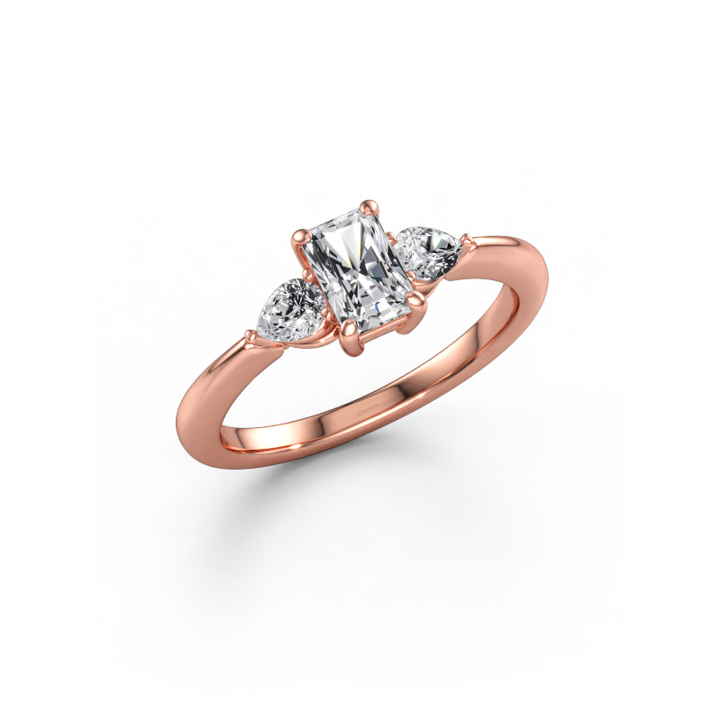 Immagine di Anello di fidanzamento Chanou RAD 585 oro rosa Diamante 1.07 crt