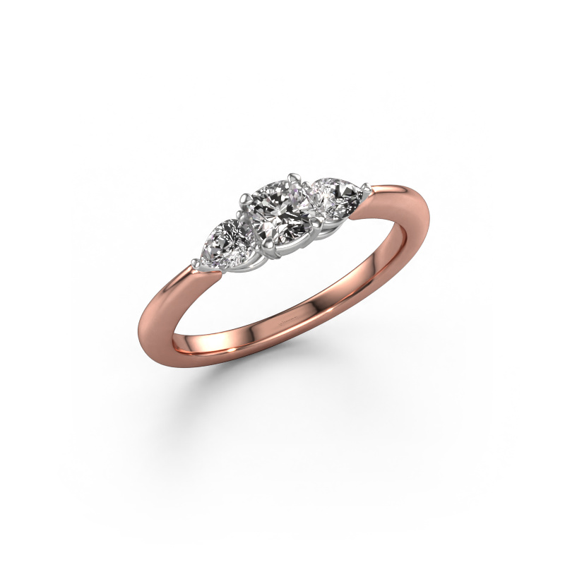 Afbeelding van Verlovingsring Chanou CUS 585 rosé goud Diamant 0.75 crt
