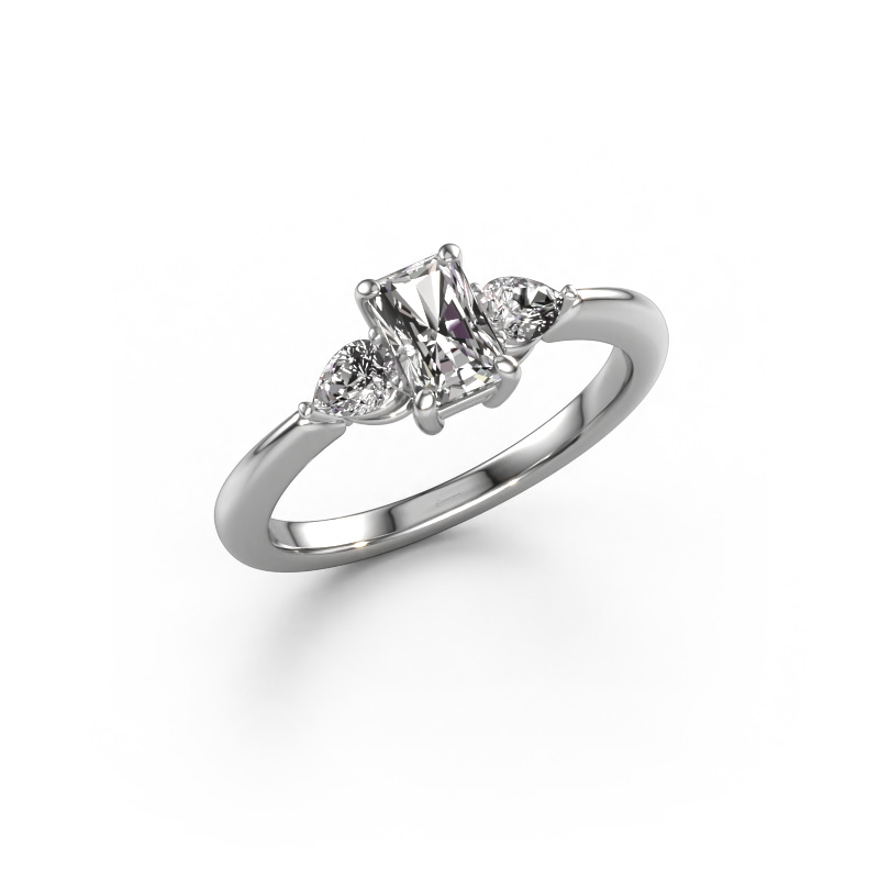 Image of Engagement ring Chanou RAD 950 platinum Diamond 1.07 crt