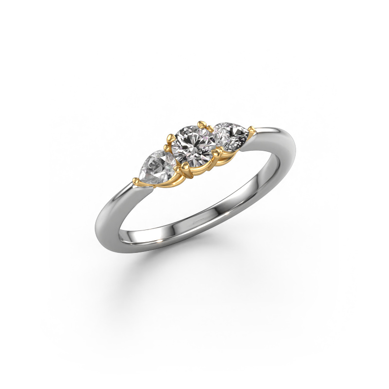 Bild von Verlobungsring Chanou RND 585 Weißgold Diamant 0.670 crt