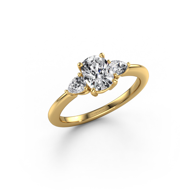 Image of Engagement ring Chanou CSH 585 gold Lab grown diamond 1.42 crt