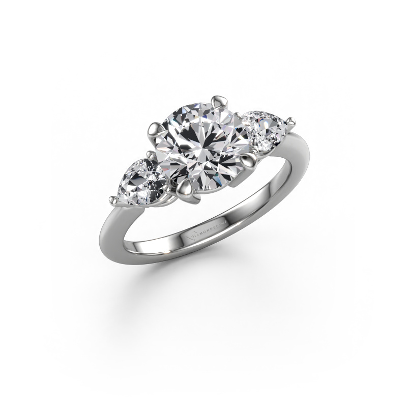 Image of Engagement ring Chanou RND 950 platinum Diamond 2.58 crt