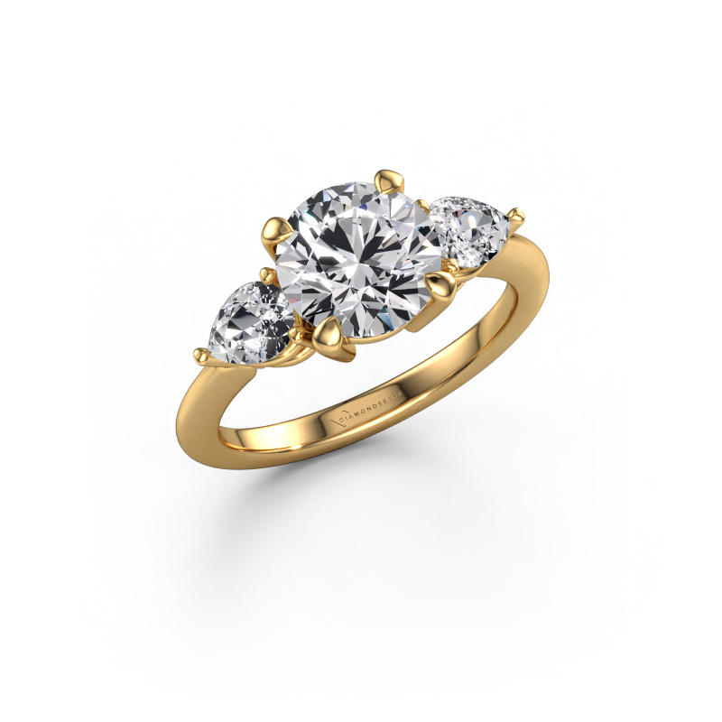 Image of Engagement ring Chanou RND 585 gold Diamond 2.58 crt