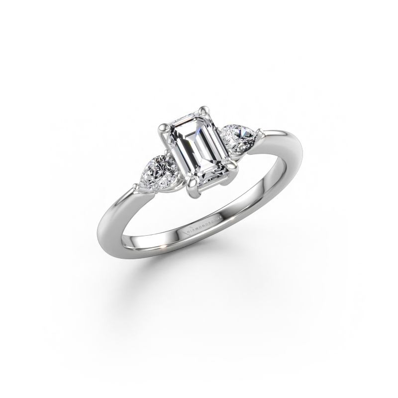 Afbeelding van Verlovingsring Chanou EME 950 platina Lab-grown diamant 1.32 crt