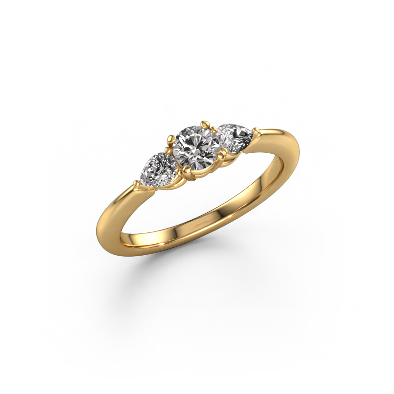 Bild von Verlobungsring Chanou RND 585 Gold Diamant 0.72 crt