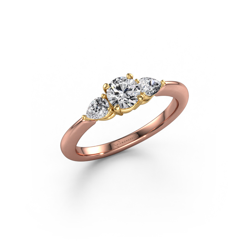 Bild von Verlobungsring Chanou RND 585 Roségold Diamant 0.82 crt
