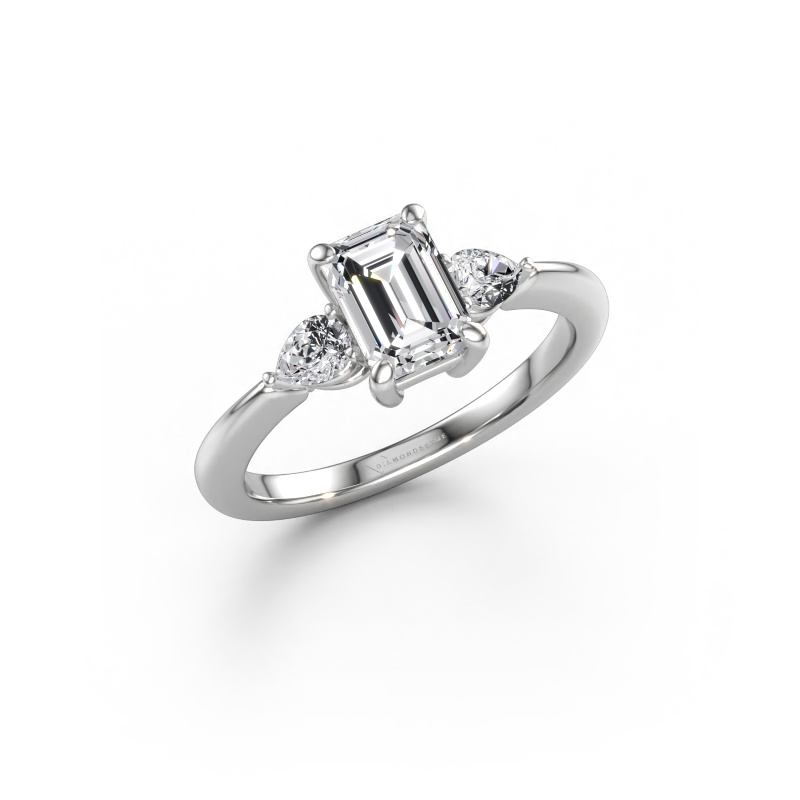 Immagine di Anello di fidanzamento Chanou EME 585 oro bianco Diamante 1.570 crt