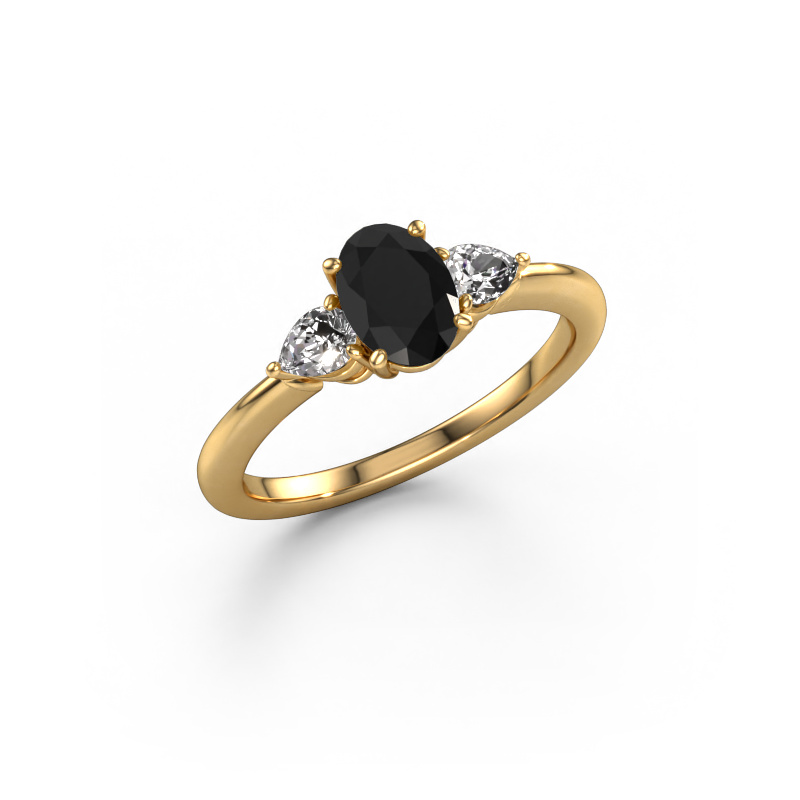 Bild von Verlobungsring Chanou OVL 585 Gold Schwarz Diamant 1.47 crt