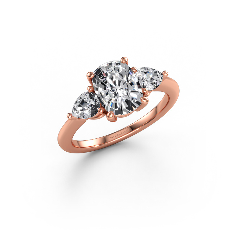 Bild av Förlovningsring Chanou CSH 585 roséguld Diamant efter eget val 8.7x6.6 mm