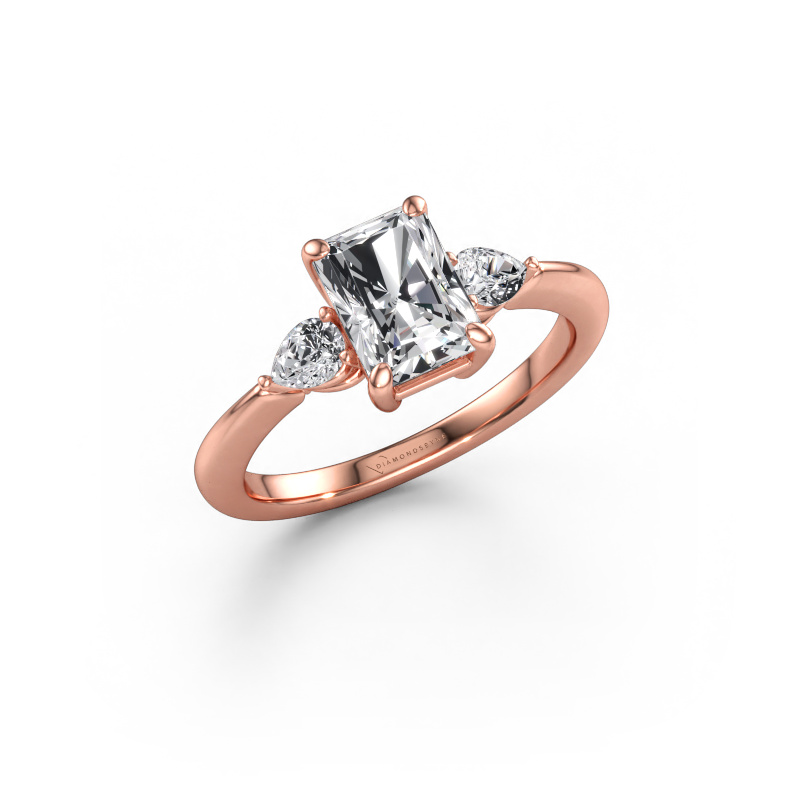 Bild av Förlovningsring Chanou RAD 585 roséguld Diamant 1.92 crt