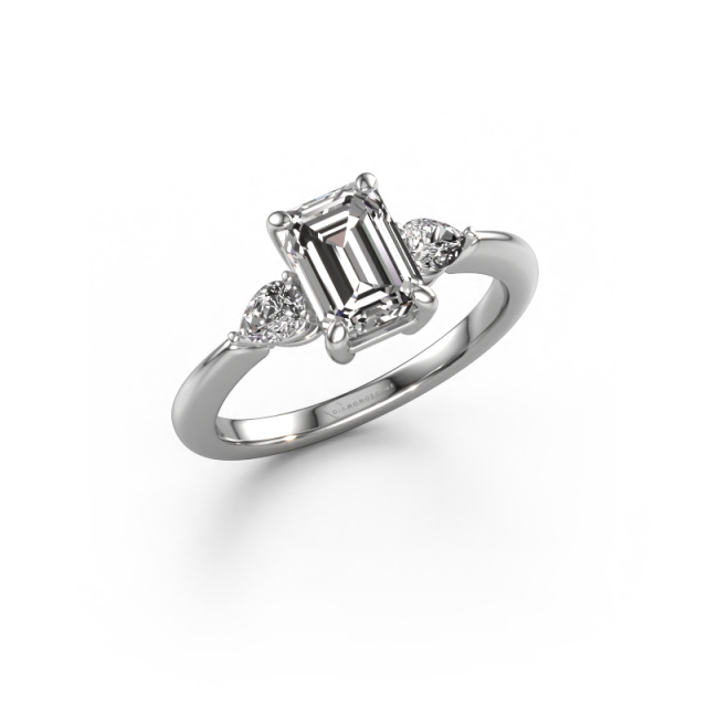 Afbeelding van Verlovingsring Chanou EME 925 zilver Lab-grown diamant 1.92 crt