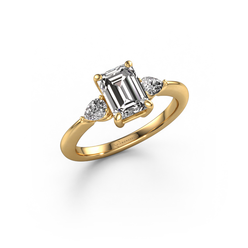 Image of Engagement ring Chanou EME 585 gold Lab-grown diamond 1.92 crt