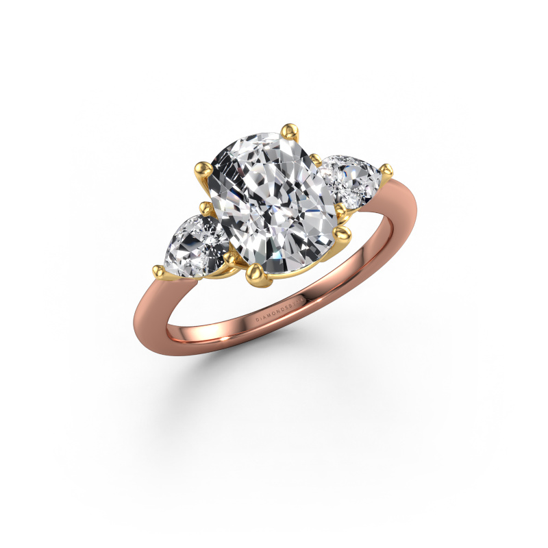 Image of Engagement ring Chanou CSH 585 rose gold Lab-grown diamond 3.08 crt