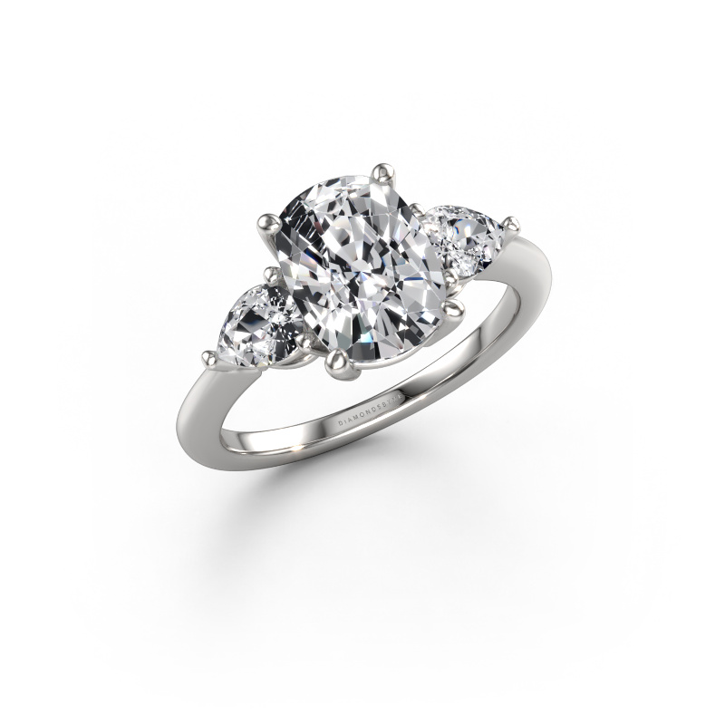 Image of Engagement ring Chanou CSH 950 platinum Lab-grown diamond 3.08 crt
