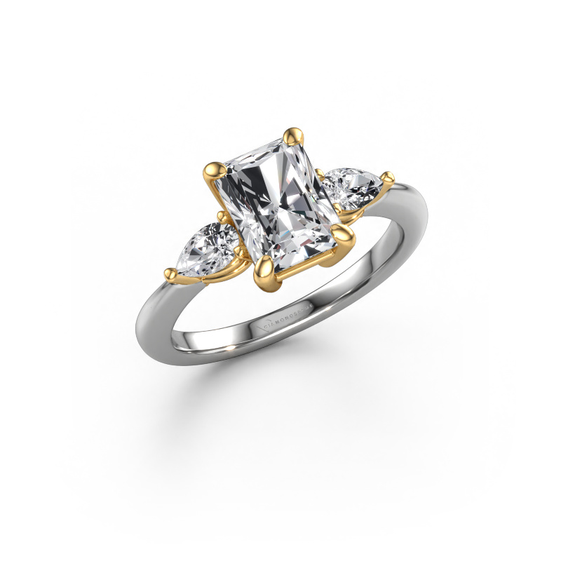 Image of Engagement ring Chanou RAD 585 white gold Diamond 2.25 crt