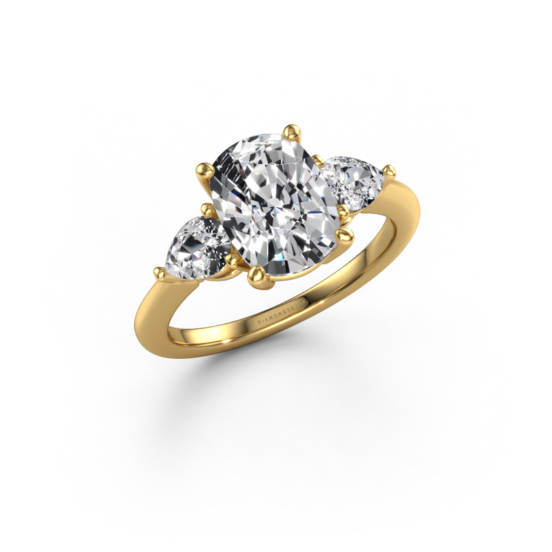 Image of Engagement ring Chanou CSH 585 gold Lab grown diamond 3.08 crt