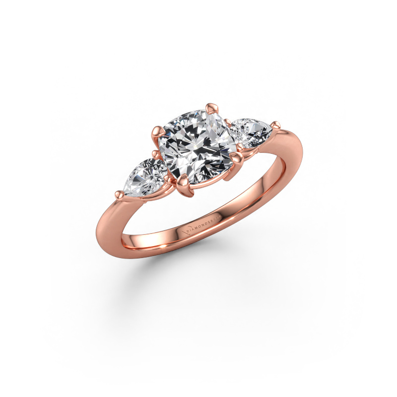 Immagine di Anello di fidanzamento Chanou CUS 585 oro rosa Diamante 2.00 crt
