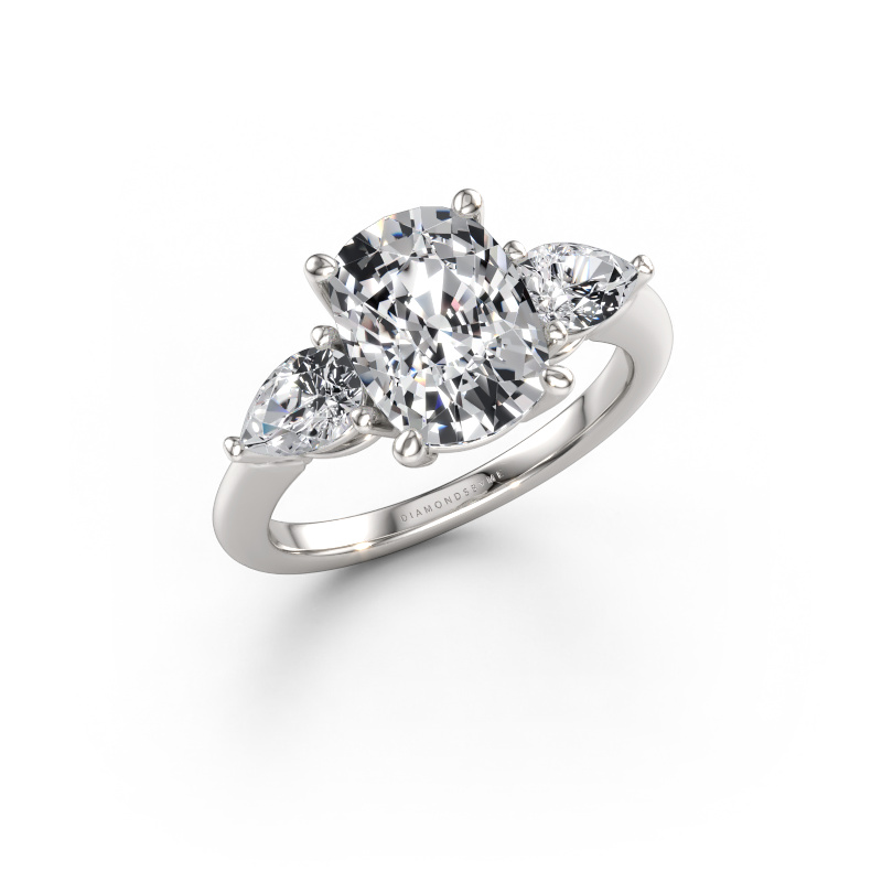 Immagine di Anello di fidanzamento Chanou CSH 585 oro bianco Diamante lab grown 3.90 crt
