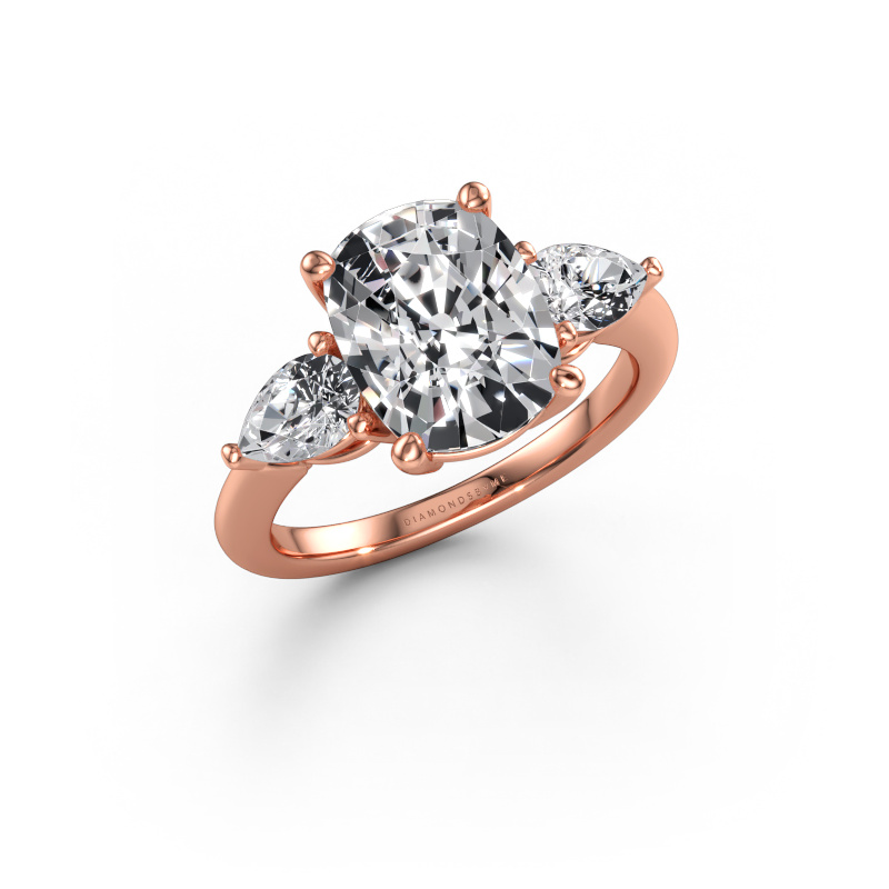 Immagine di Anello di fidanzamento Chanou CSH 585 oro rosa Diamante lab grown 4.40 crt