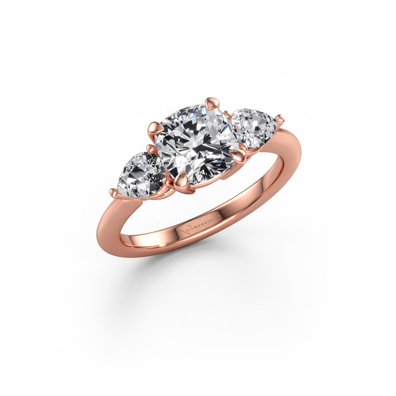 Immagine di Anello di fidanzamento Chanou CUS 585 oro rosa Diamante 2.58 crt