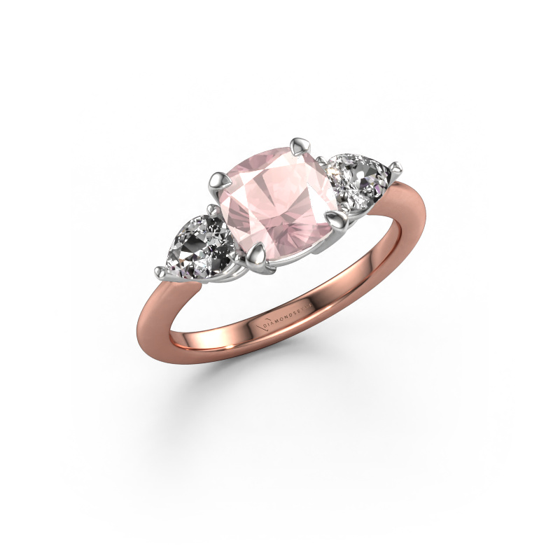 Image de Bague de fiançailles Chanou CUS 585 or rose Champagne morganite 7 mm
