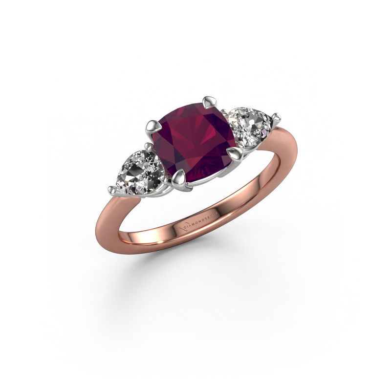 Bild von Verlobungsring Chanou CUS 585 Roségold Rhodolit 7 mm