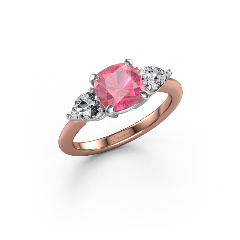 Bild von Verlobungsring Chanou CUS 585 Roségold Pink Saphir 7 mm