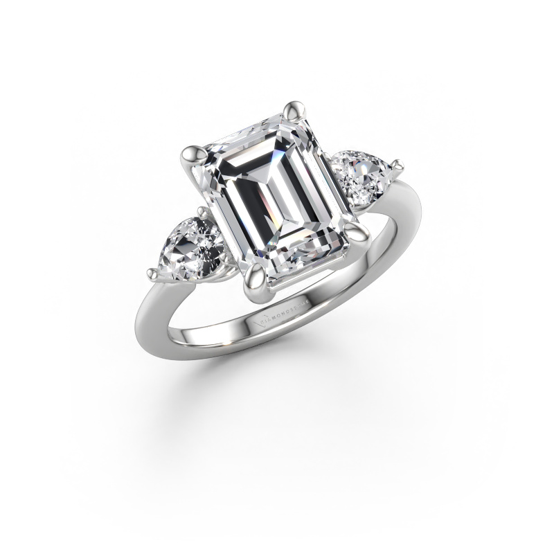 Immagine di Anello di fidanzamento Chanou EME 585 oro bianco Diamante lab grown 4.08 crt