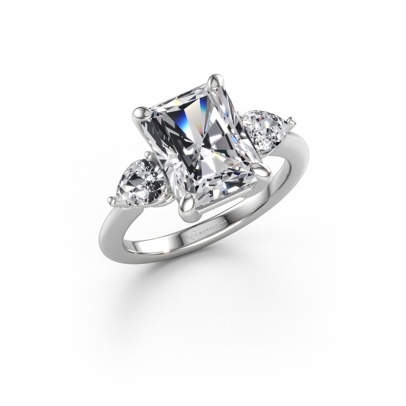 Immagine di Anello di fidanzamento Chanou RAD 950 platino Diamante 4.08 crt